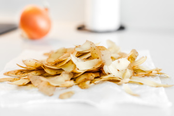 Organic cooking food waste ready to composting