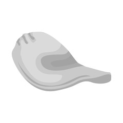 Vector illustration of chip and slice sign. Web element of chip and crunchy stock vector illustration.