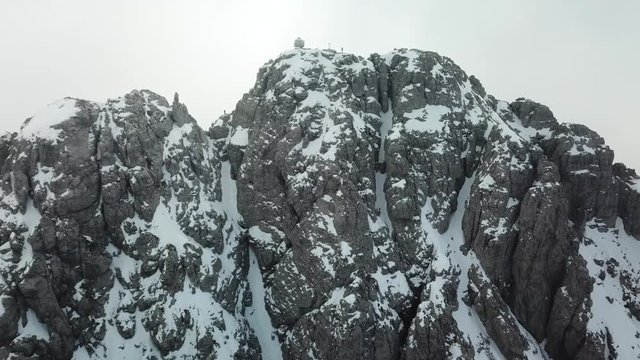 Grignetta high Mountain aerial view, valvassina, lake of Como, italy