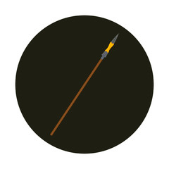 longinos spear is the weapon with which they killed jesus christ according to the christian religion, illustration for web and mobile design.