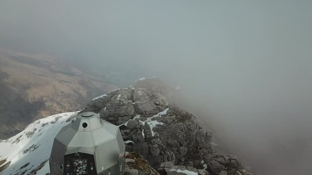 italian mountain Grignetta aerial landscape view