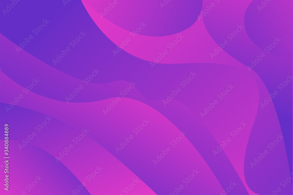 Poster purple curve color modern design geometric element vector abstract background for business or geomet