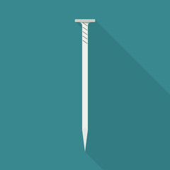 Isolated object of nail and instrument logo. Web element of nail and pin vector icon for stock.