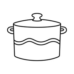 Vector illustration of crockery and clean symbol. Web element of crockery and ceramic stock vector illustration.