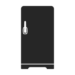 Modern fridge vector icon.black vector icon isolated on white background modern fridge.