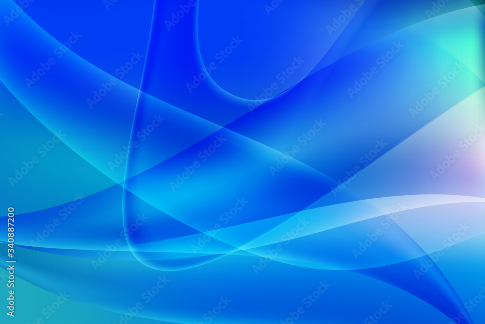 Aufkleber wave gradient color abstract vector background