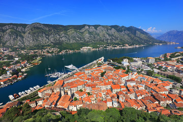 Naklejka na ściany i meble Kotor resort in Montenegro, Europe