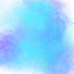 Blue spot of watercolor paint with gradient. Abstract backdrop wallpaper background, beautiful...