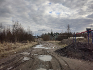 Road in the village