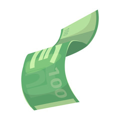 Euro money vector icon.Cartoon vector icon isolated on white background euro money.