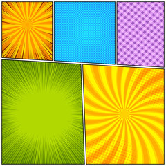 Comic book page background