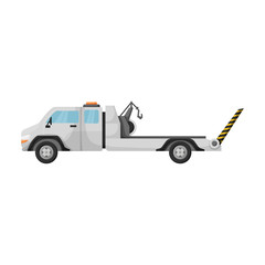 Truck tow vector icon.Cartoon vector icon isolated on white background truck tow.