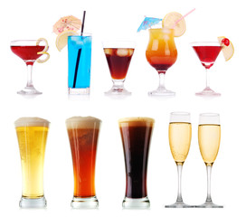 Colorful cocktails