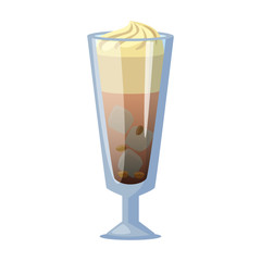 Summer cocktail vector icon.Cartoon vector icon isolated on white background summer cocktail.