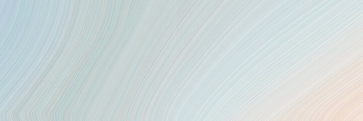 Fototapeta premium horizontal background banner with light gray, linen and lavender color. modern soft curvy waves background design