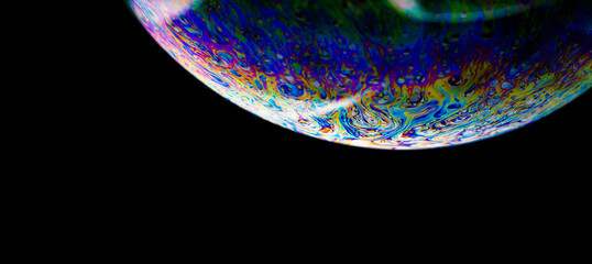 background with soap bubbles - macro