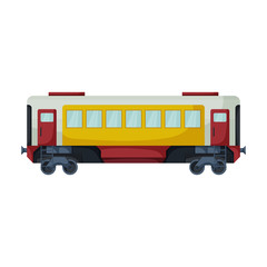 Wagon of locomotive vector icon.Cartoon vector icon isolated on white background wagon of locomotive.
