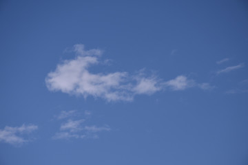 Bright morning clouds and beautiful cloudscape