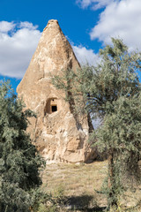 Volcanic tufa formations in Turkey's Cappadocia.