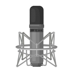 Studio microphone vector icon.Cartoon vector icon isolated on white background studio microphone.
