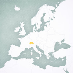 Map of Europe - Switzerland