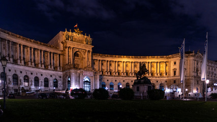 Fototapeta na wymiar New Hofburg Palace in the Hofburg Palace complex in Vienna.