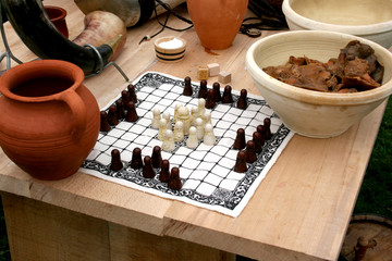 An ancient Nordic and Celtic board game called Hnefatafi