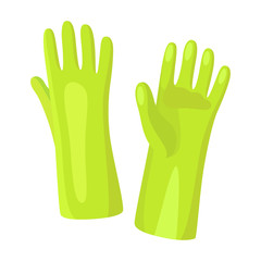 Glove vector icon.Cartoon vector icon isolated on white background glove.