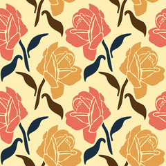 seamless repeat pattern with roses