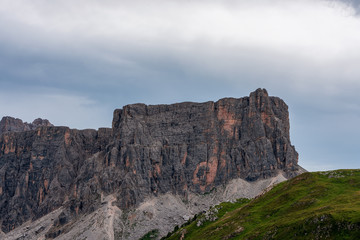 panoramic view of the Dolomites.