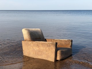 chair in the water