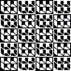 square box black and white illusion pattern