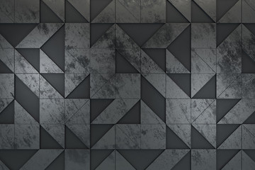 Abstract gray geometric shapes background.