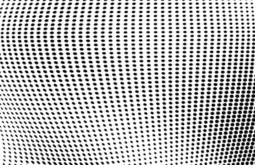 Wave halftone texture. Abstract monochrome chaotic background. Template for printing on wrapping paper, fabric, posters, business cards. Black and white background for websites