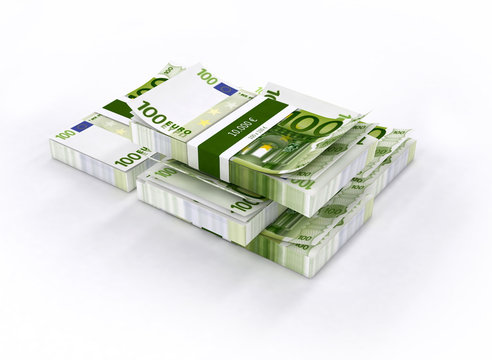 a lot of money, 50 000 in the white background