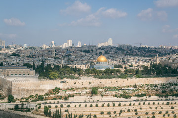 Naklejka premium View over Jerusalem, in Israel