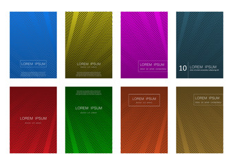 Set of abstract background vector design templates