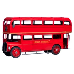 Foto op Canvas Londen rode bus speelgoed © Jarrad
