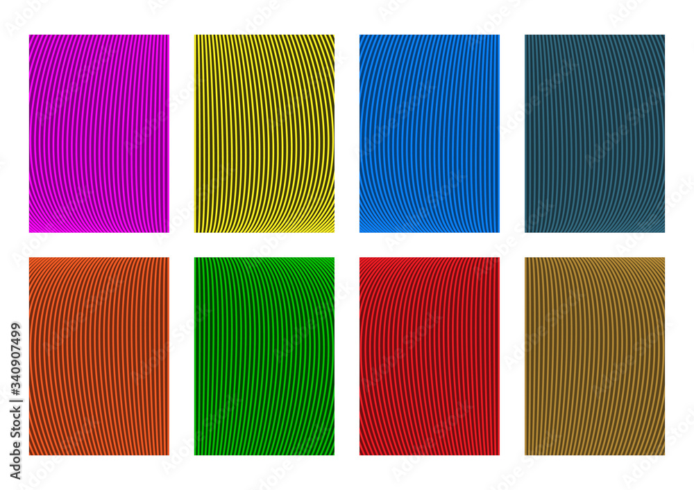 Aufkleber set of abstract background vector design templates