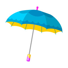 Obraz premium Umbrella vector icon.Cartoon vector icon isolated on white background umbrella.