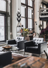 Industrial style coworking space