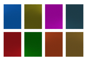 Set of abstract background vector design templates