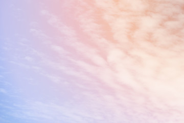 cloud background with a pastel colour