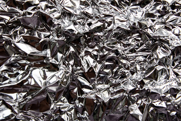 Silver aluminum foil, background image, texture