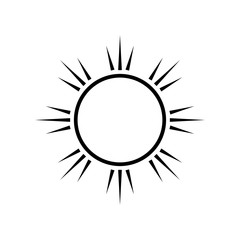 Sun icon on line