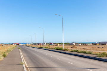 Fototapeta premium Beautiful mountains near Alakol lake. Alakol lake is a healing lake in Kazakhstan near the border with China. Akshi and Kotkuma resorts, Almaty region, Kazakhstan Republic.