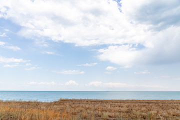 Alakol lake. It is a healing lake in Kazakhstan. Akshi and Kotkuma resorts, Almaty region,...