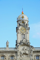 Les toits de l'Hôtel de Ville à Lyon