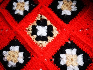 plaid, knitting, needlework, Christmas tree5