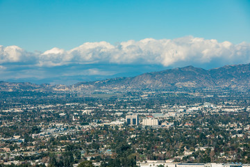 Obraz premium aerial view of the city. California. LA. Los Angeles. Mountain. 